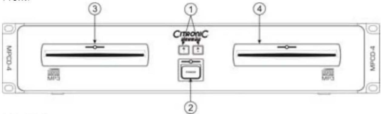 Citronic MPCD4 - Front: - 1