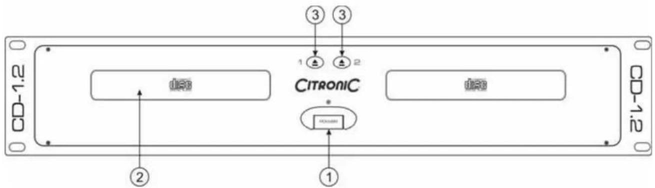 Citronic CD1.2 - Features &amp; Functions Main Unit - 1