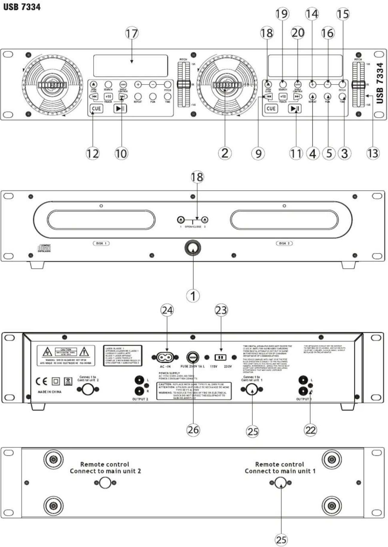 US Blaster USB 7335 - FUSIBLES - 1