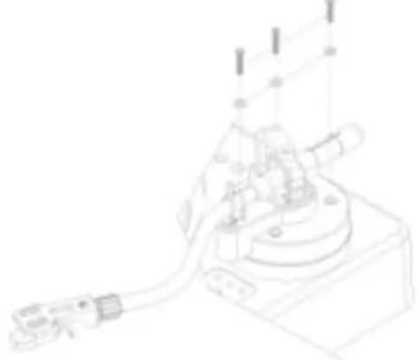 US Blaster USB 7329 - EINSTELLUNG DER HOHE DER TONABNEHMERARMVERANKERUNG - 1