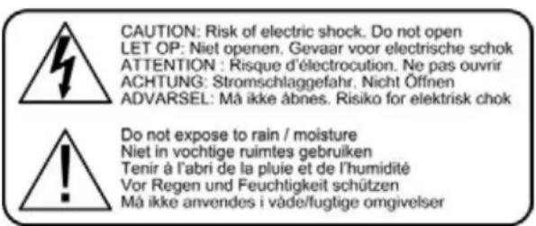 Skytec TEC 070 - Warning: - 1