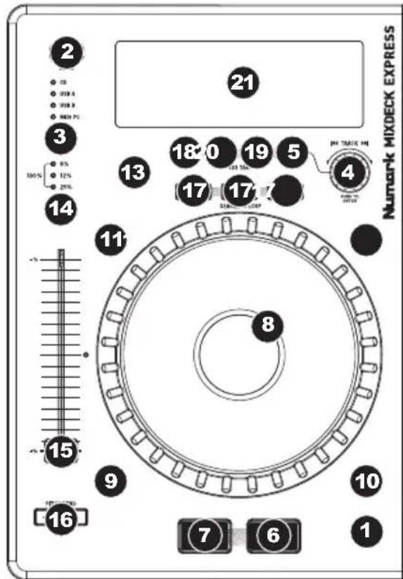 NUMARK Mixdeck Express - Deck - 1