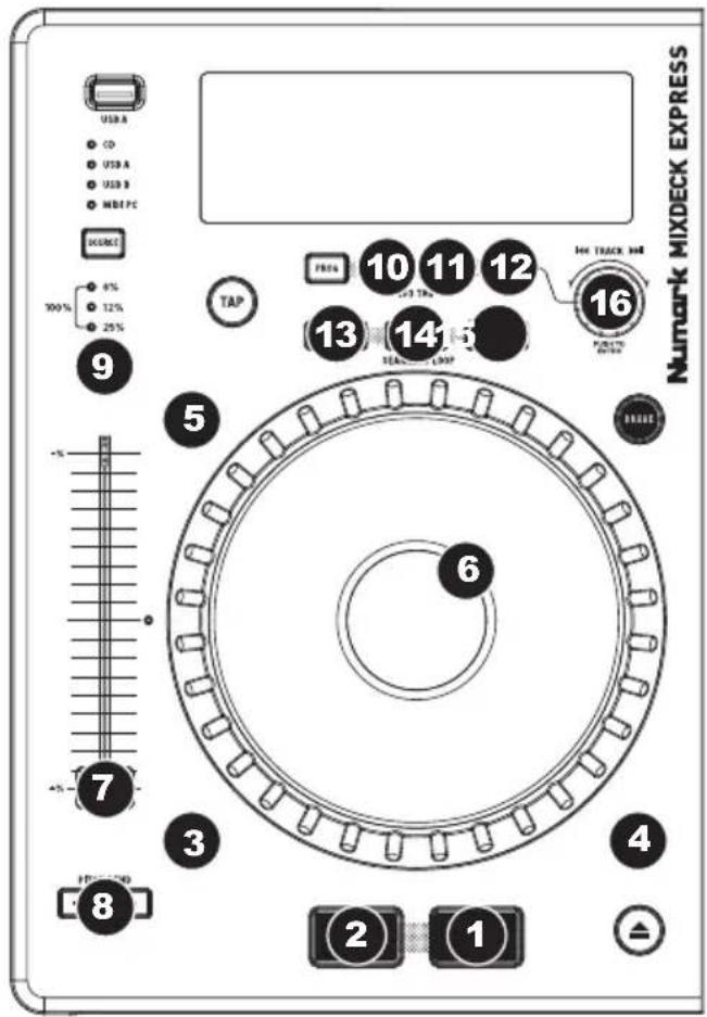 NUMARK Mixdeck Express - Mapa de Serato DJ Intro - 1