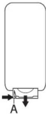 SILVERCREST KH 2431 - Exchanging the remote control battery - 1