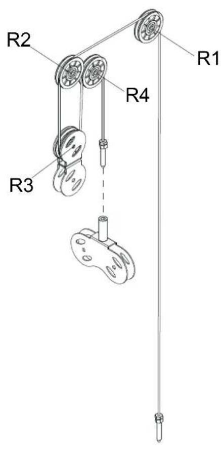 Maxxus Multipresse 9.1 - Poulie double parallele (57) Poulie double avec fixation (56) - 2
