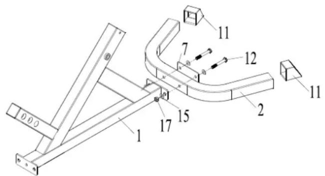 Maxxus Hyperextension - Montageschritt 1: - 1