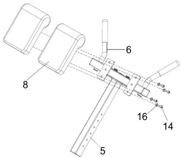 Maxxus Hyperextension - Montageschritt 7: - 1