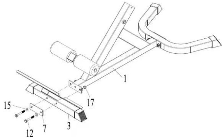 Maxxus Hyperextension - Montageschritt 5: - 1