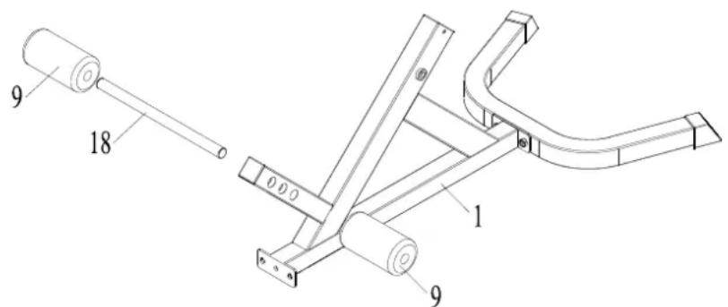 Maxxus Hyperextension - Assembly Step 2: - 1