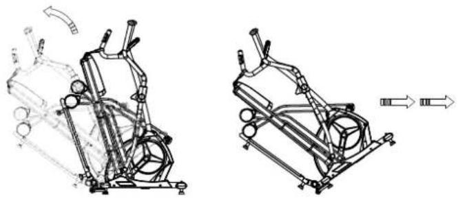 Maxxus CX 4.3F Crosstrainer - Lever et fixer le cadre coulissant - 2