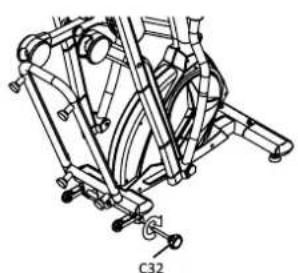 Maxxus CX 4.3F Crosstrainer - Lever et fixer le cadre coulissant - 1