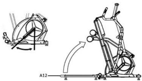 Maxxus CX 4.3F Crosstrainer - Desserrer et retirer la molette de sécurité - 1