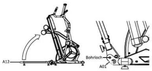 Maxxus CX 4.3F Crosstrainer - Lever et fixer les bras de pédale - 1