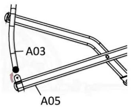 Maxxus CX 4.3F Crosstrainer - Etape 7 : Assemblage des tubes de guidage - 4