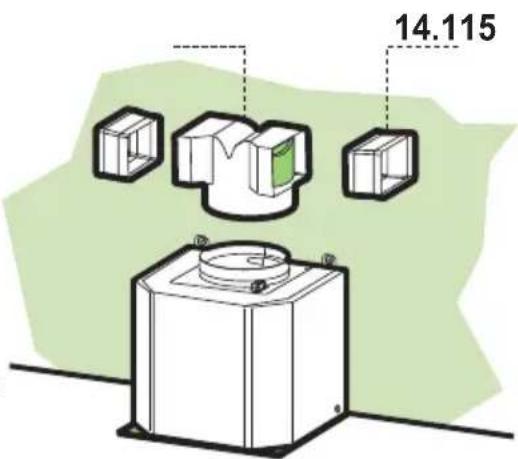 BLOMBERG DKC 5020 L - RECIRCULATION VERSION AIR OUTLET - 1