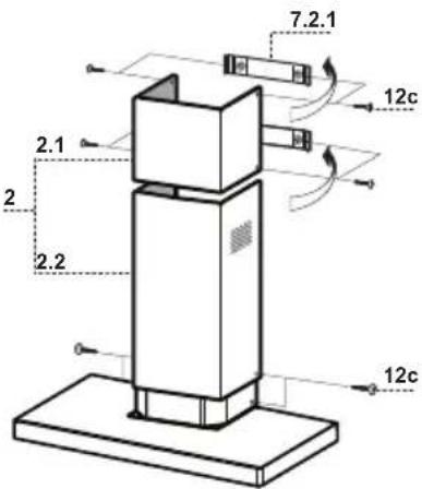 BLOMBERG DKC 5020 X - Unterer Kaminteil - 1
