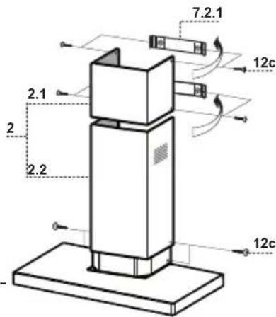 BLOMBERG DKC 5020 X - Lower exhaust flue - 1