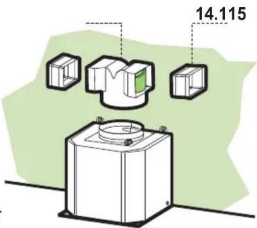 BLOMBERG DKC 5020 X - LUCHTUITLAAT FILTERVERSIE - 1