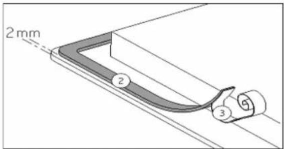 PROLINE IH 478 P - Plaatsen van de waterdichte strip - 1