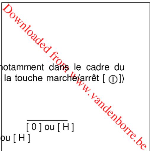 PROLINE IH 478 P - Verrouillage du bandeau de commande - 1
