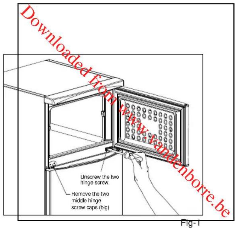 PROLINE TFP240A - Reversing the door - 1