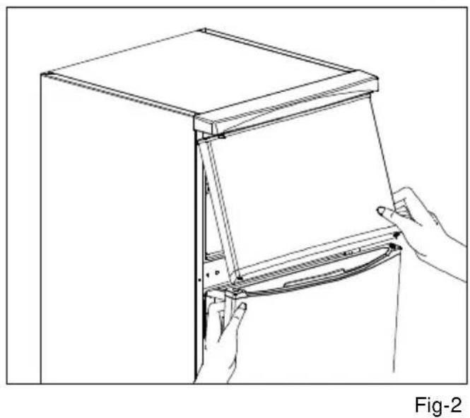 PROLINE TFP240A - Reversing the door - 2