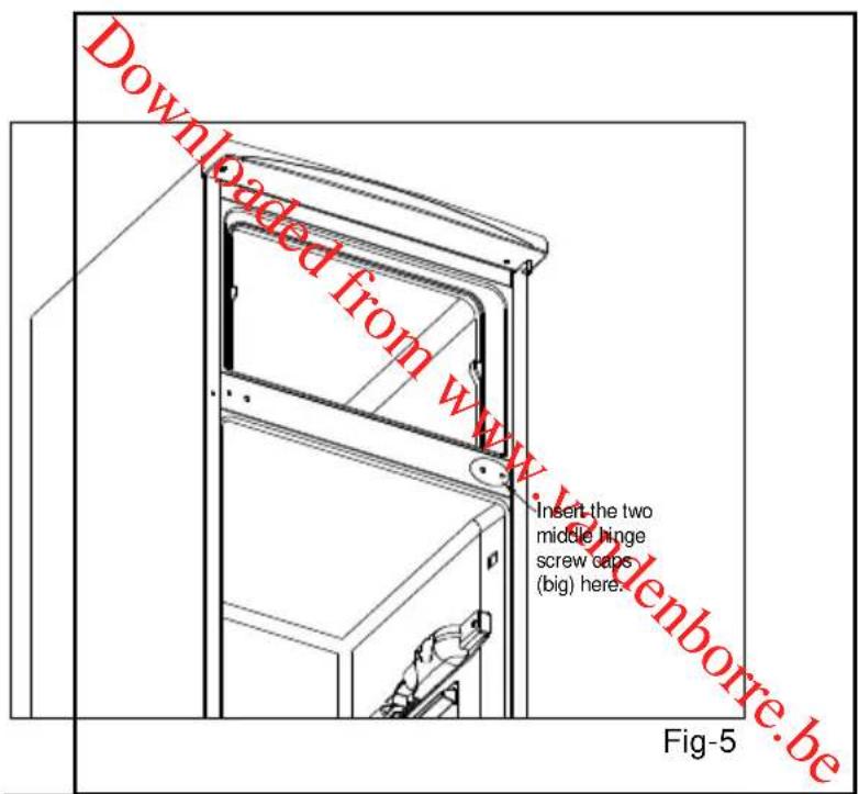 PROLINE TFP240A - Reversing the door - 5