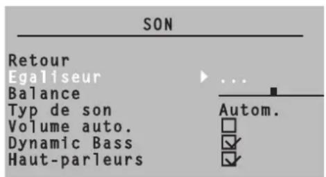 Magnum TV 3760 - Appel du menu Son - 1