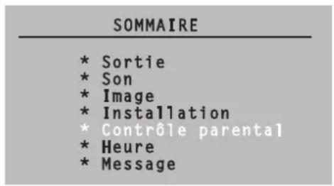 Magnum TV 3760 - Appel du menu - 1