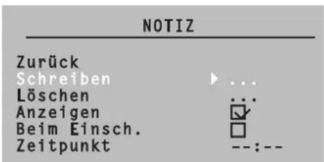 Magnum TV 3760 - Notiz erstellen - 1