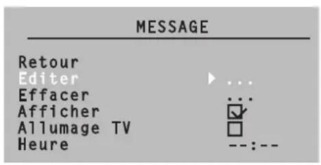 Magnum TV 3760 - Création d'un message - 1