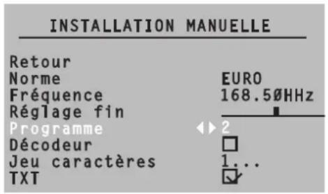 Magnum TV 3760 - SAISIE DIRECTE DE LA CHÂINE / RECHERCHE MANUELLE DES CHÂINES - 1