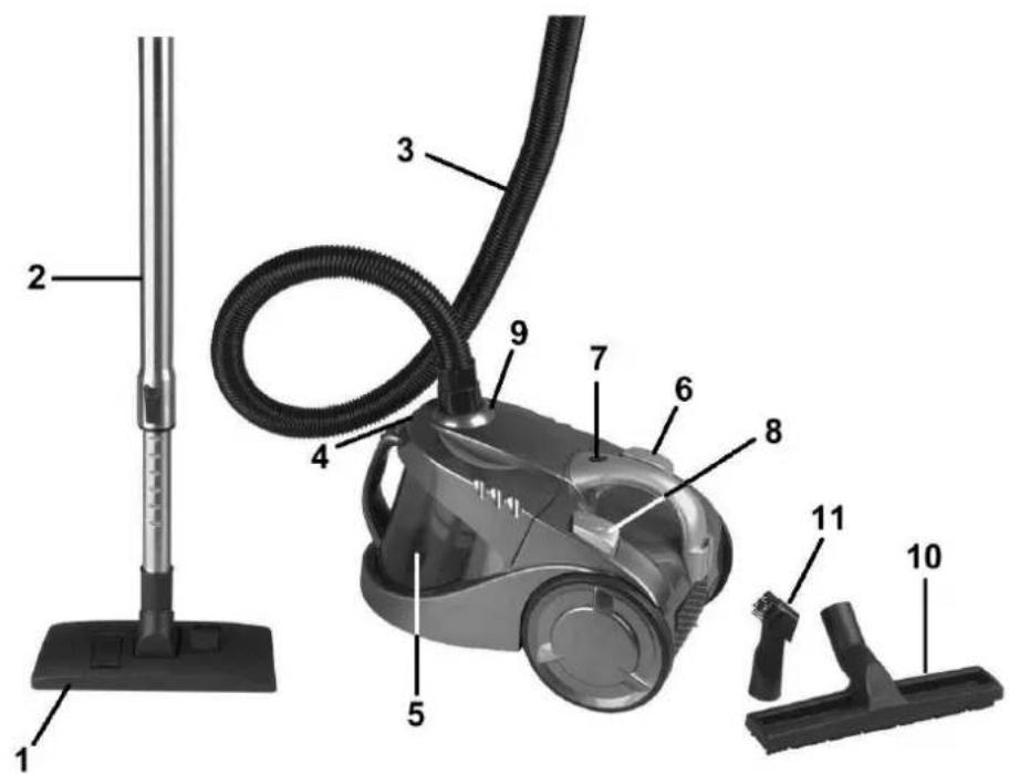 TEAM ST 42 - Aspirateur sans sac - 1