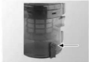 TEAM ST 39 E - LE ON TOP OF THE FILTER CONTAINER SEVERAL TIMES INTO LEFT & O PRE-CLEAN THE HEPA-FILTER (EASY-CLEAN-SYSTEM). - 2