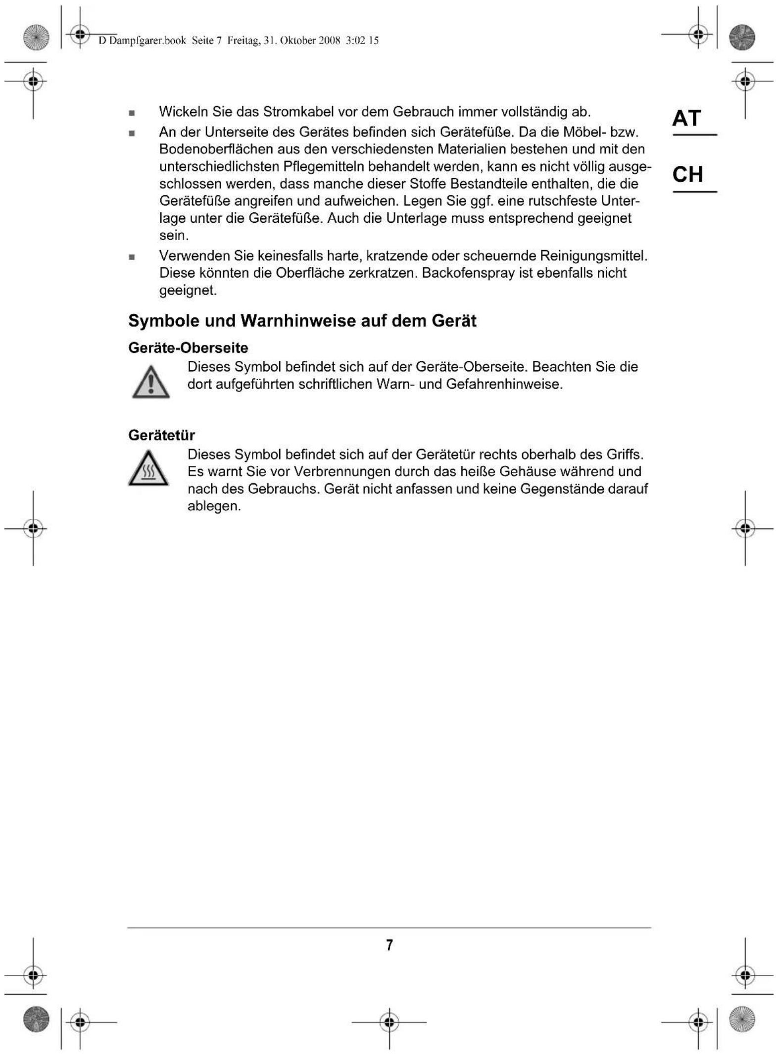Kitchenware GTSO01 - Gefahr von Verbrennungen/Verbrühenungen - 2