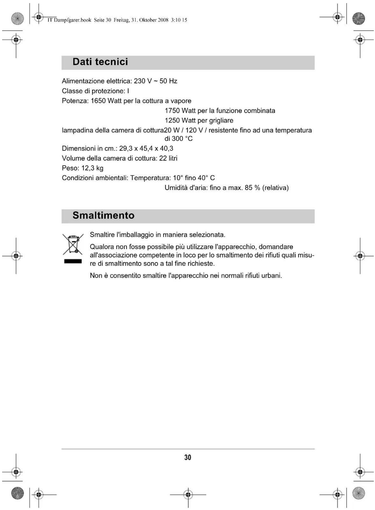 Kitchenware GTSO01 - Segnalazioni d'erreore sul display - 1