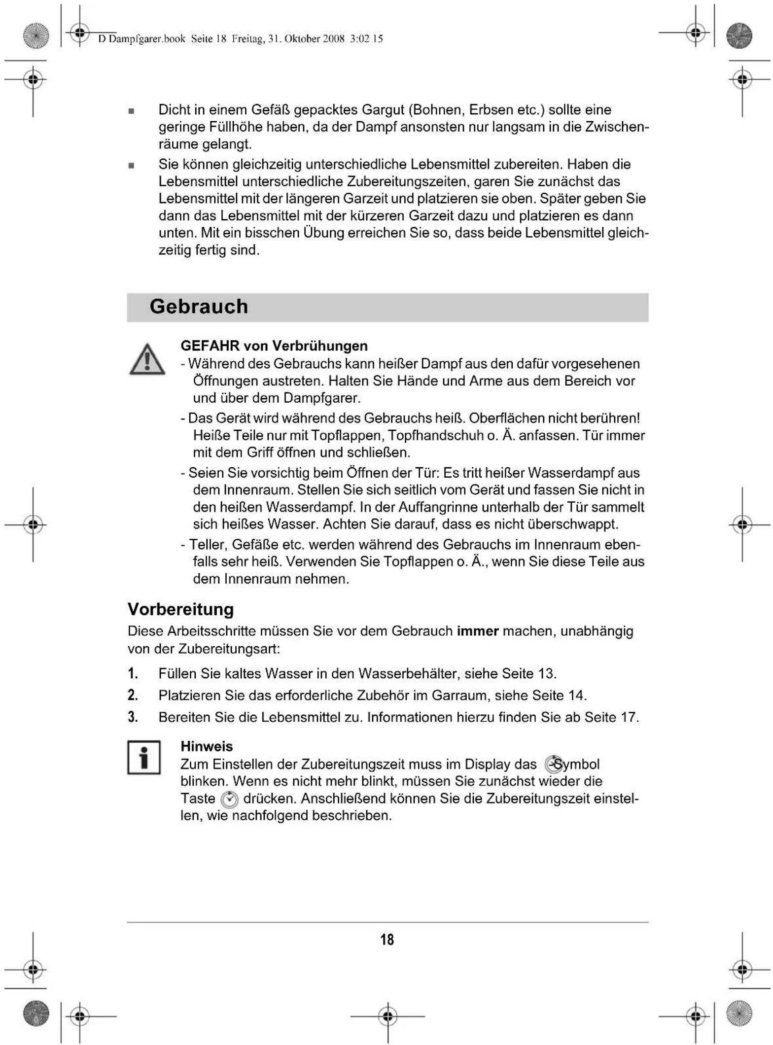 Kitchenware GTSO01 - Tipps fur den Gebrauch - 1