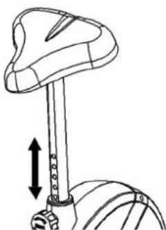 Christopeit CL 3 - Réglage de la position de la selle - 1