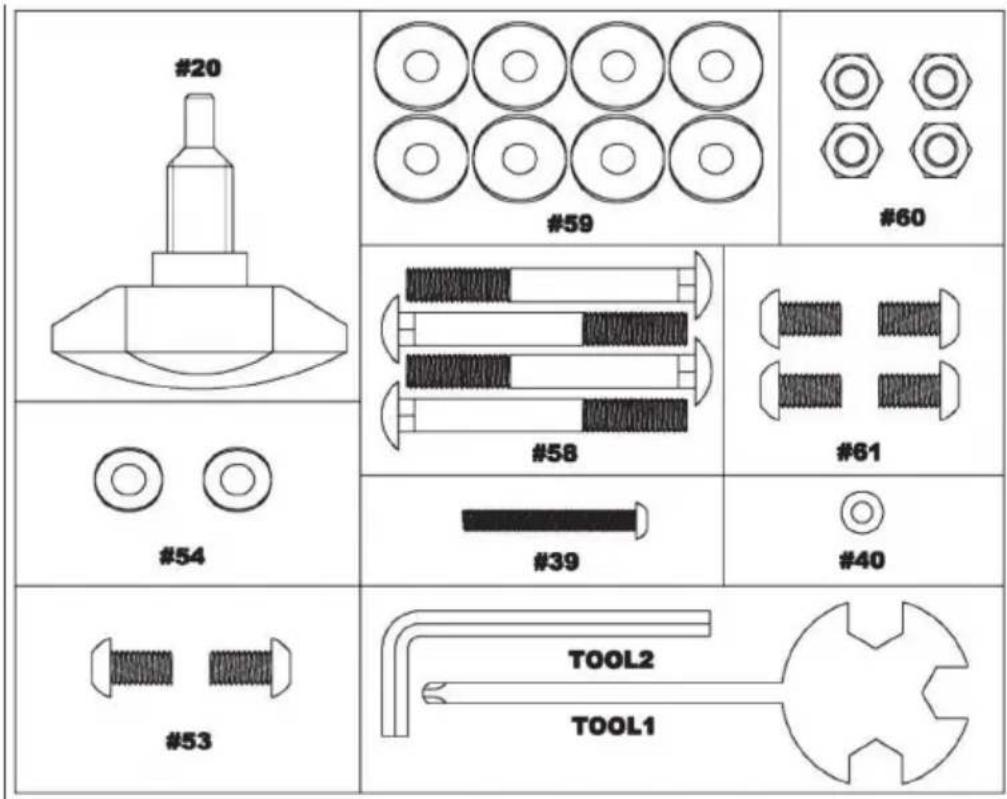 Klarfit Mobi FX 250 - Elenco delle parti - 1