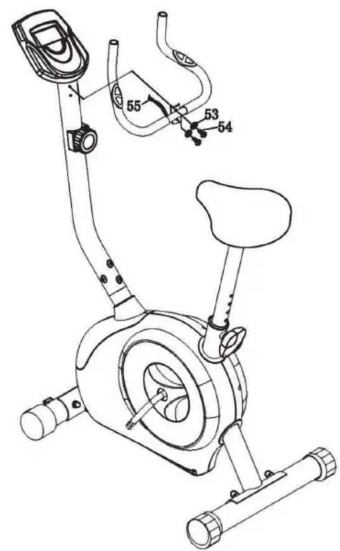 Klarfit Mobi FX 250 - How to pull the extension cable out of the front support: - 10
