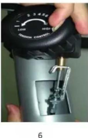 Klarfit Mobi FX 250 - Come estrarre il cavo di prolunga dal supporto anteriore: - 6