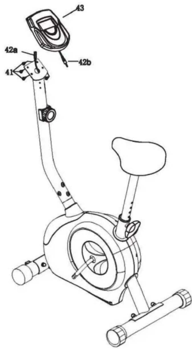 Klarfit Mobi FX 250 - Wie man das Veränderungskabel aus der vorderen Stützezieht: - 9