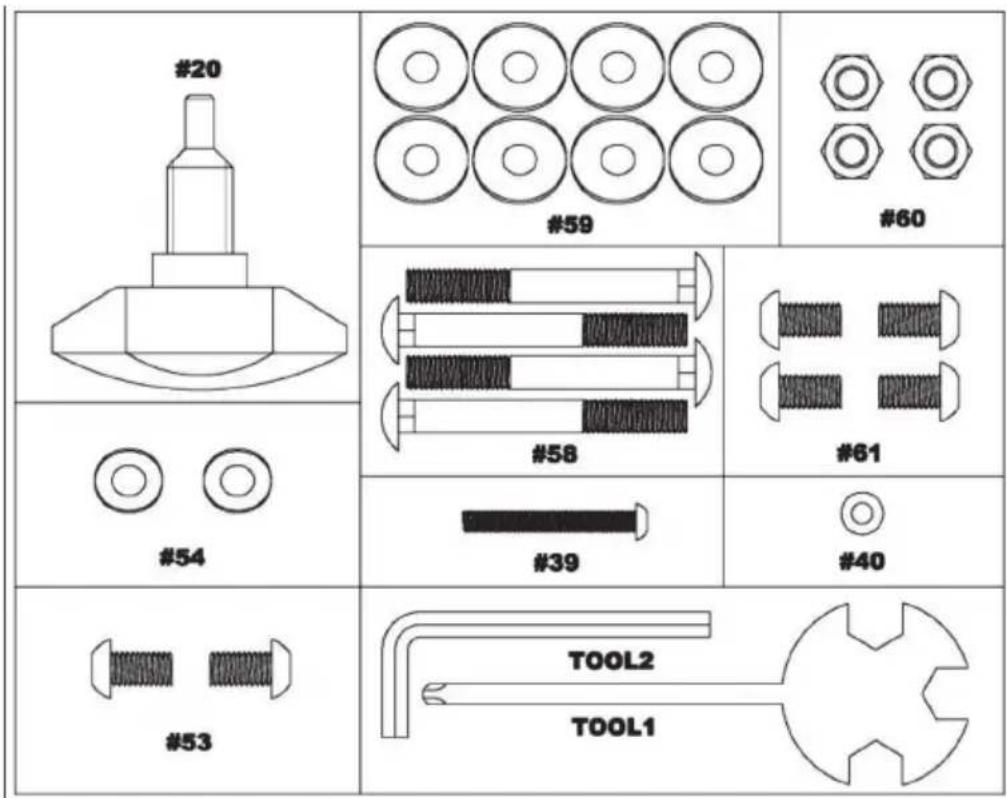 Klarfit Mobi FX 250 - Lista de piezas - 1