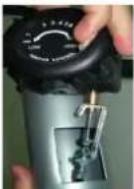 Klarfit Recumbent Relaxbike 5G - Befestigung des Spanknopfes - 4