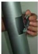 Klarfit Recumbent Relaxbike 5G - How to pull tension cable from front post - 1