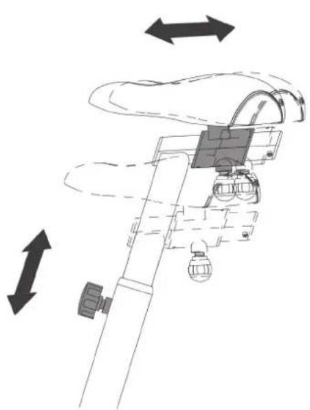 Cardiostrong BX50 - Réglage vertical de la selle - 1