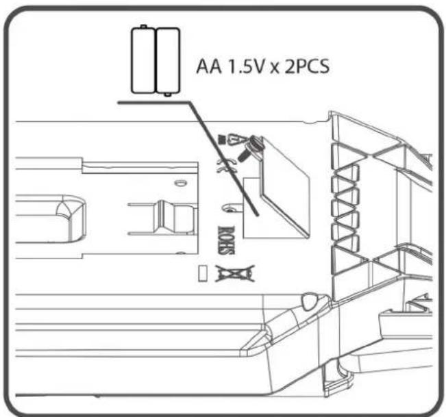 Cardiostrong BX50 - Compartiment à piles - 2