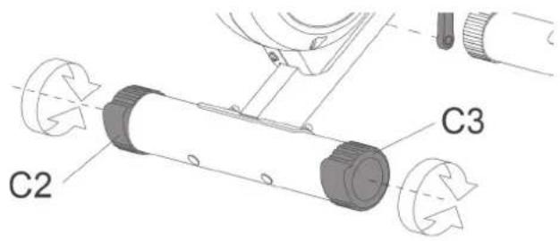 Cardiostrong BX50 - Étape 9 : ajustement des pieds - 1