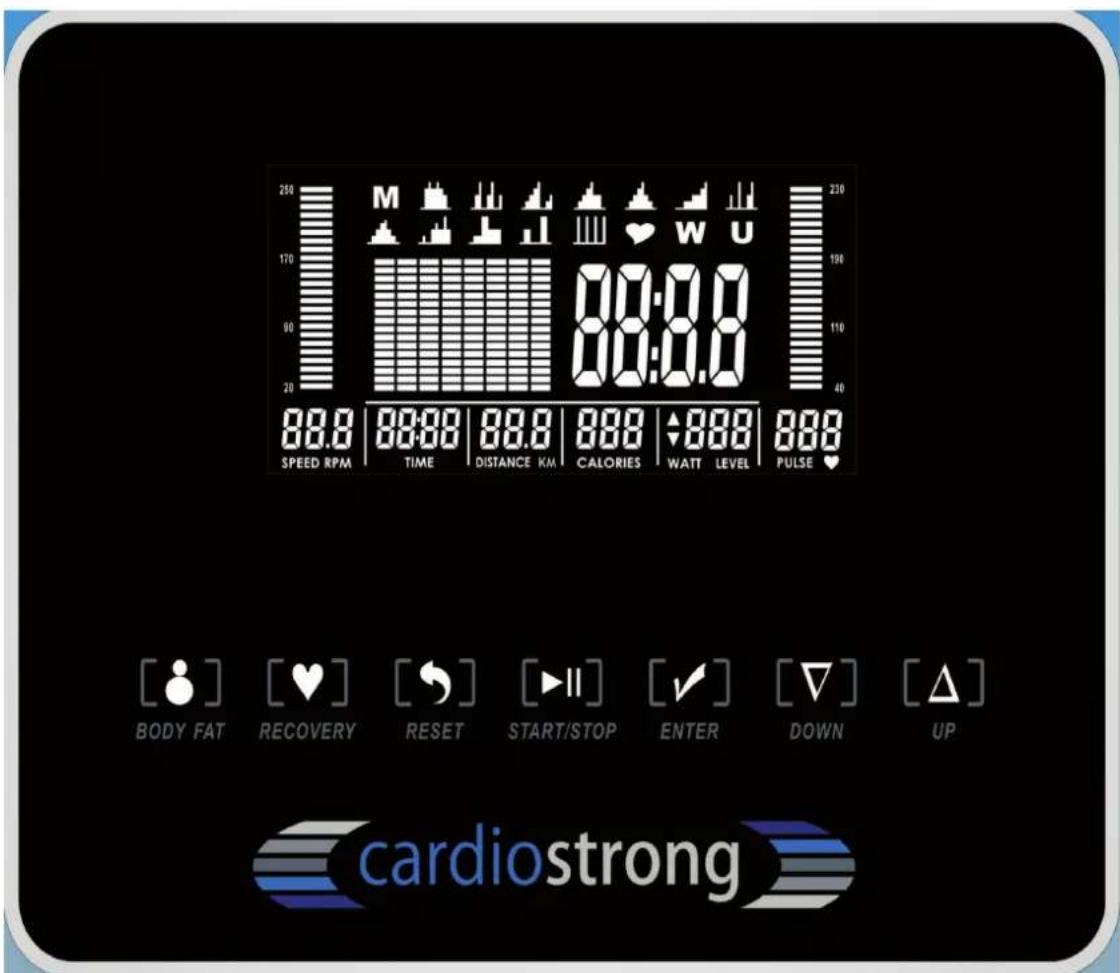 Cardiostrong BC50 - Affichage de la console - 1