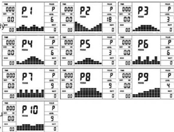 Christopeit AL 2 - P1 - P10: Kondice programy - 1